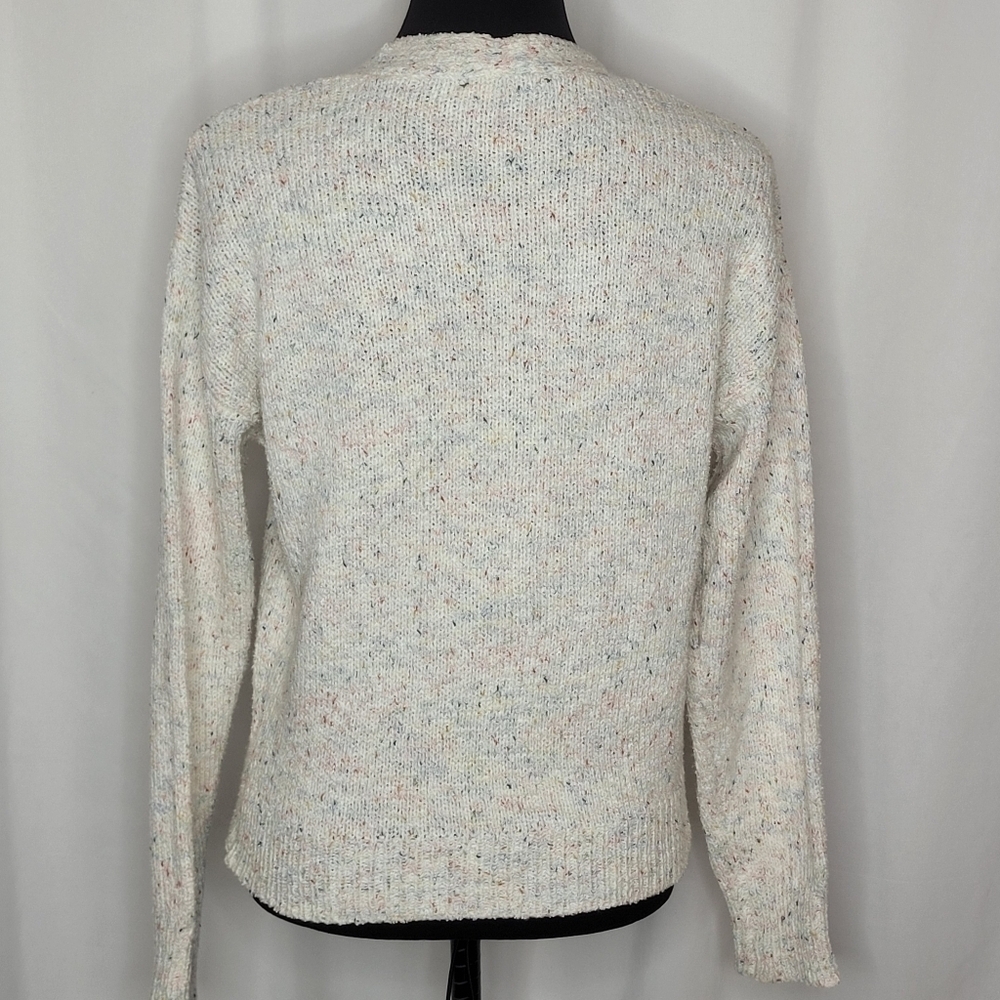 Lulu's Three Button Multi Colored Marled Knit Car… - image 4